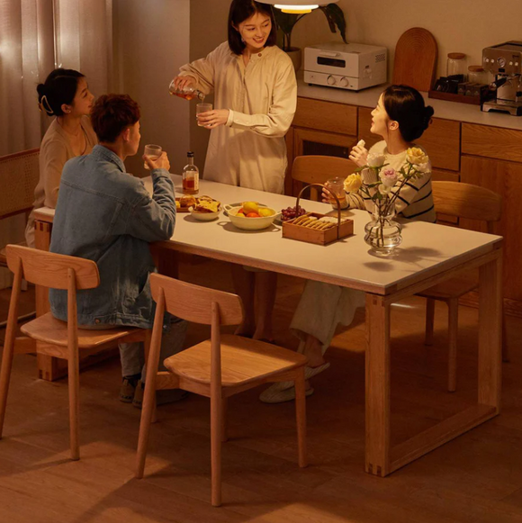 Kaski實木岩板餐桌系列