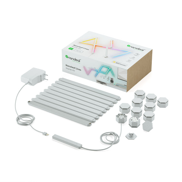 Nanoleaf Lines 智能 LED 背光燈條入門套裝(9 支燈條)