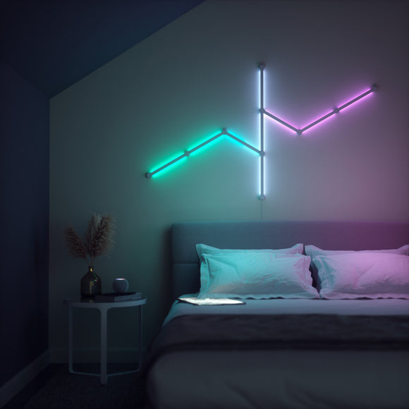 Nanoleaf Lines 智能 LED 背光燈條入門套裝(9 支燈條)
