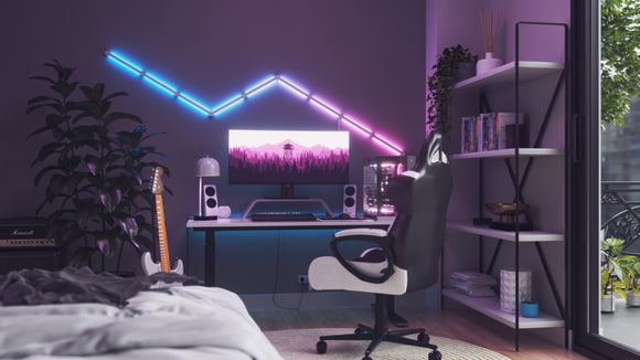 Nanoleaf Lines 智能 LED 背光燈條入門套裝(9 支燈條)