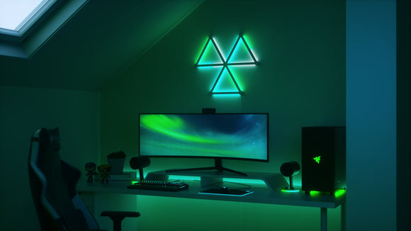 Nanoleaf Lines 智能 LED 背光燈條入門套裝(9 支燈條)
