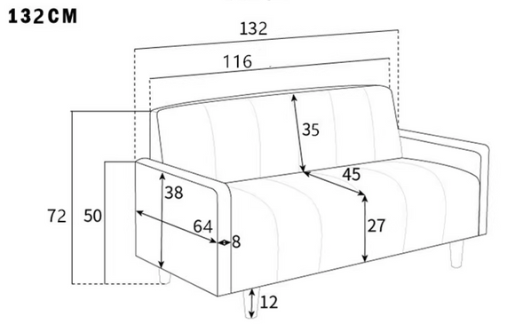 Kava 日式雙人沙發