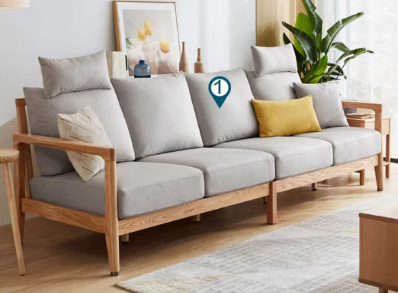 Koto 實木科技布沙發