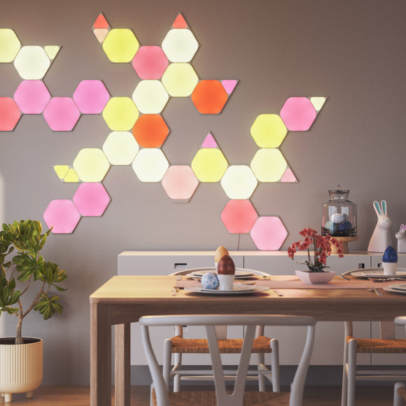 Nanoleaf Shapes Hexagons智能拼裝照明燈Smarter Kit (9個六角形燈板)