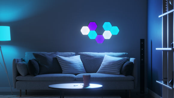 Nanoleaf Shapes Hexagons智能拼裝照明燈Smarter Kit (9個六角形燈板)
