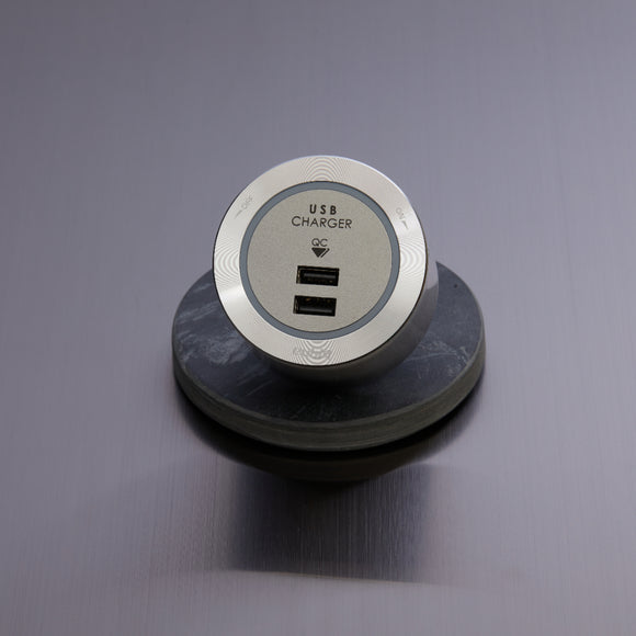 eubiq USB雙位適配器 1.0A和2.4A輸出埠(移動USB雙位插座)USB