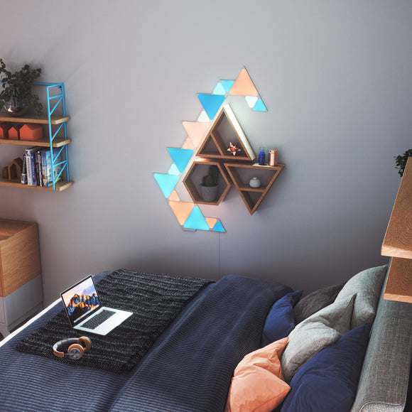 Nanoleaf Shapes Mini Triangle 智能拼裝照明燈 Smarter Kit (5個小型三角形燈板)