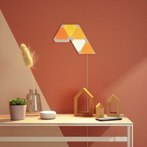 Nanoleaf Shapes Mini Triangle 智能拼裝照明燈 Smarter Kit (5個小型三角形燈板)