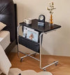 Black Wood Grain - Mobile Desk