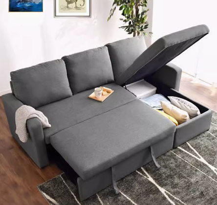 Valta L形儲物梳化床