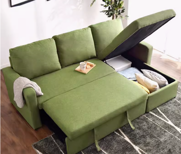 Valta L形儲物梳化床