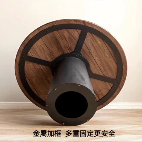YA027 Miele 實木轉盤圓桌组合