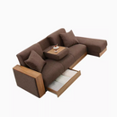 Loist 日式布藝儲物梳化床連腳踏-1