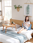 Luova 日式櫸木實木長方形茶几-6