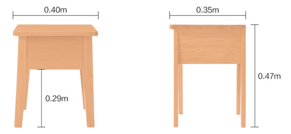 Lumo 實木橡木床頭櫃