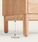 Joki 實木凹抽床頭櫃-7