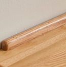 Jousto 原木色橡木單抽屜書桌-7