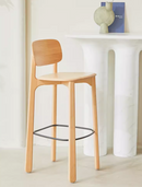 Seatin 實木靠背吧台椅-2