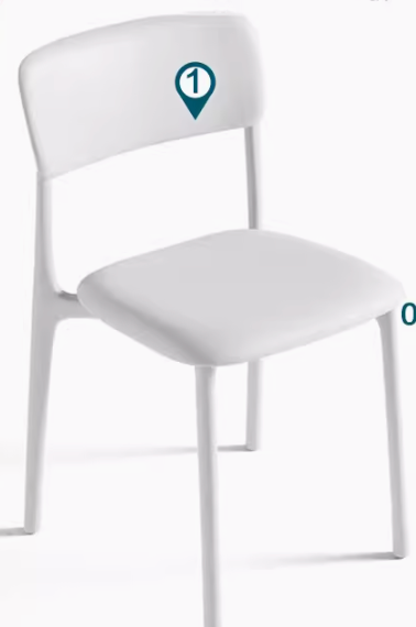 Tuki 小户型家用靠背餐椅