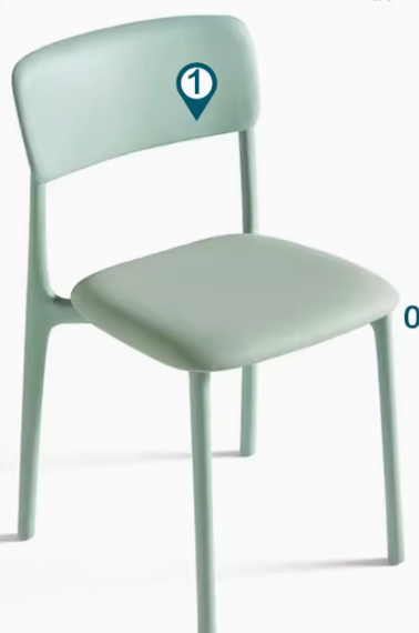 Tuki 小户型家用靠背餐椅