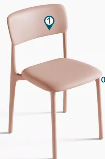 Buy pink LC045 Tuki 小户型家用靠背餐椅
