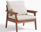 Walnut/Off-white Single