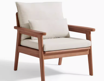 Buy walnut-off-white-single LF051 CozyUp 北歐日式全實木沙發