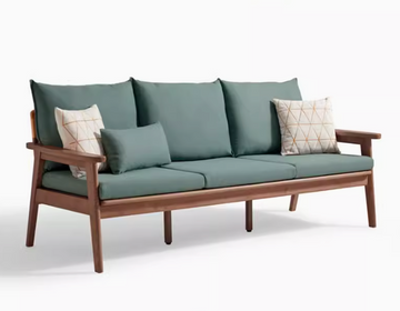 Buy walnut-ice-lake-green-trio LF051 CozyUp 北歐日式全實木沙發