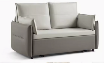 Buy 1-6m-two-person-gray LF076 Lounge 折疊兩用地台沙發床