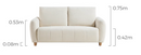 Swift 家居奶油風小沙發-10