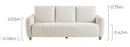 Swift 家居奶油風小沙發-12