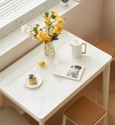 Dolce 白色折疊玻璃餐桌-12