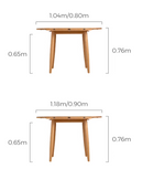 Sorriso 櫻桃木伸縮折疊圓桌-9