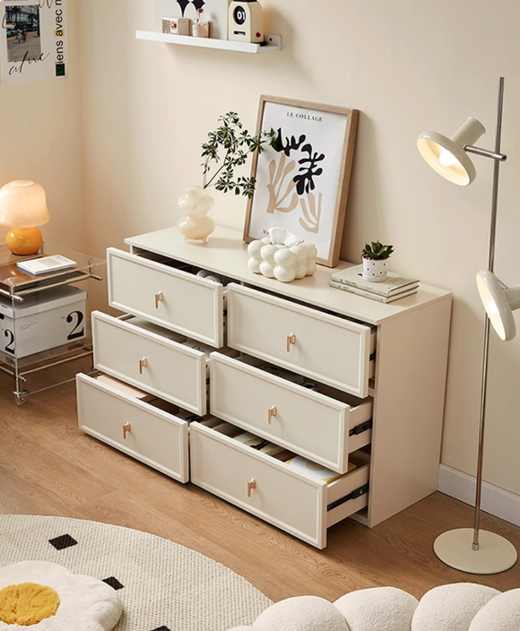 Resourceful 白色三斗櫃書桌