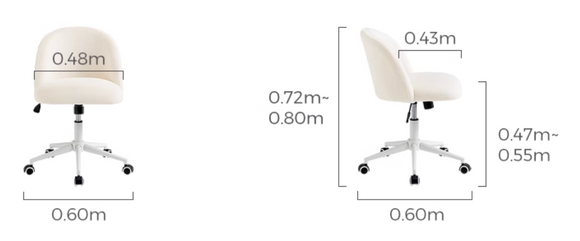 Resourceful 白色三斗櫃書桌