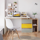 Inspi 雙色三斗櫃書桌-1