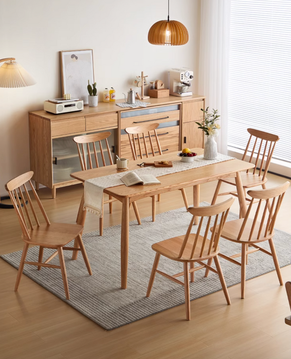 Union 簡約橡木靠背椅子