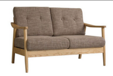 Buy 燈芯絨棕 LF041 Mukava Japanese Style Removable and Washable Solid Wood Fabric Sofa