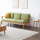 Huvila 簡約原木三座位梳化-1