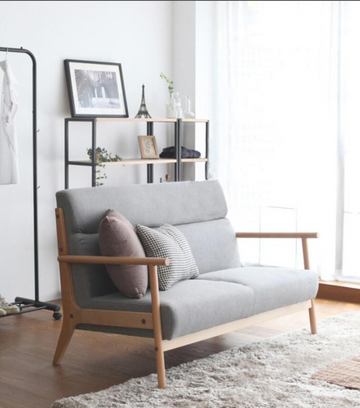 Buy 淺灰色 LF033 Saari Scandinavian Style Fabric Sofa