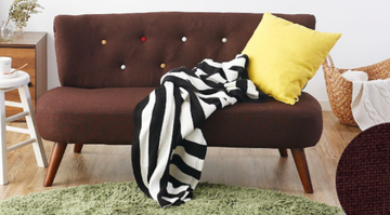 Buy 啡色 LF042 Vuori Japanese Style Simple Armless Fabric Sofa