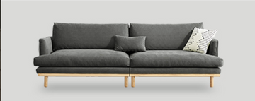 Buy 灰色 YF001 Virta Nordic Retro Fabric Sofa