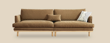 Buy 卡其色 YF001 Virta Nordic Retro Fabric Sofa