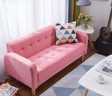 Buy 粉色 LF027 Kukka Nordic Small Fabric Sofa