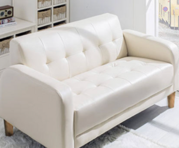 Buy 米白色pu LF027 Kukka Nordic Small Fabric Sofa