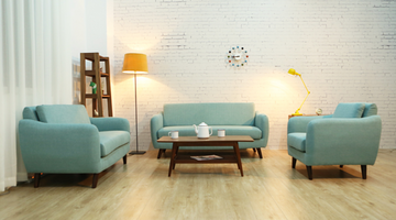Buy 淺藍色 LF025 Niemi Nordic Chic Fabric Sofa