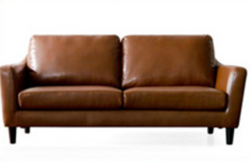 Buy 啡色 LF109 Komea Japanese Style Minimalist Faux Leather Sofa