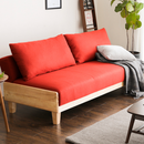 Siro 北歐實木布藝梳化床-1