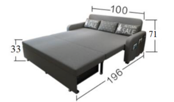 Helmi 多功能儲物布藝梳化床