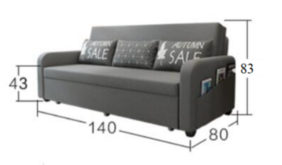 Helmi 多功能儲物布藝梳化床